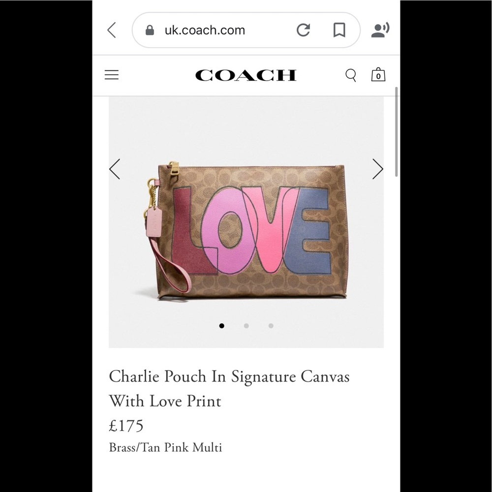 Coach pouch Charlie